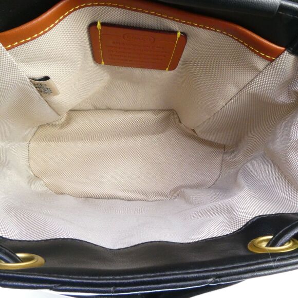 COACH Tabby Quilted Leather Backpack Black - Picture 5 of 15